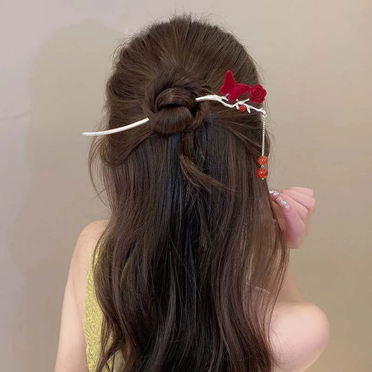 Scarlet Muse Hair Pins