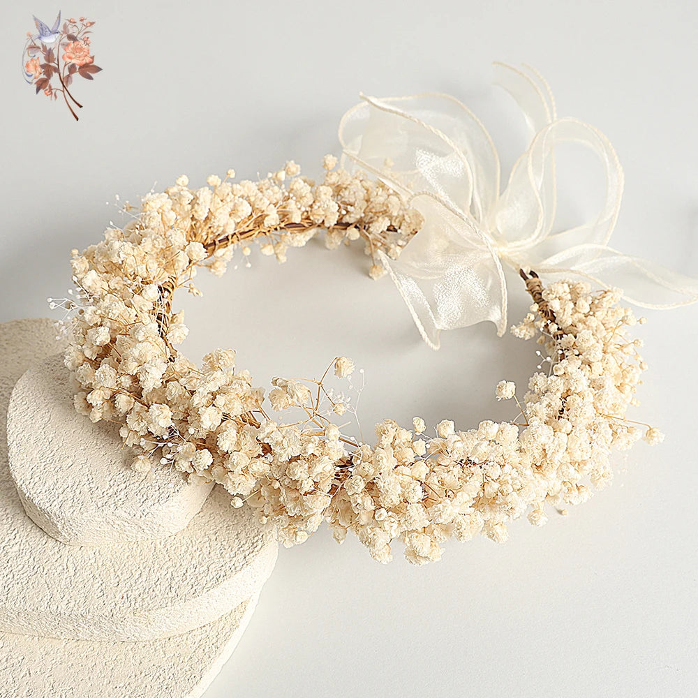 Boho Dried Flower  Crown