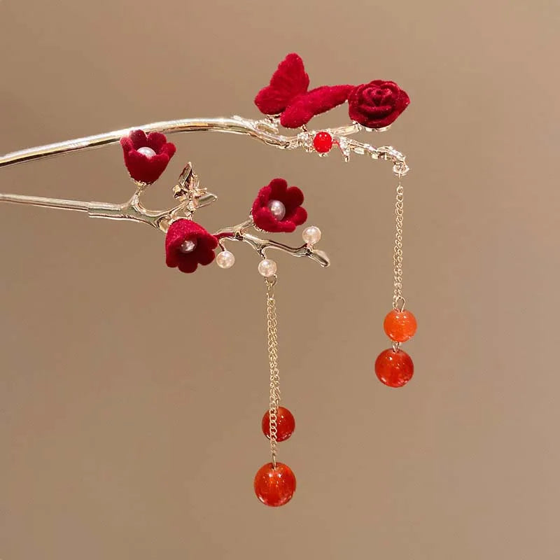 Scarlet Muse Hair Pins
