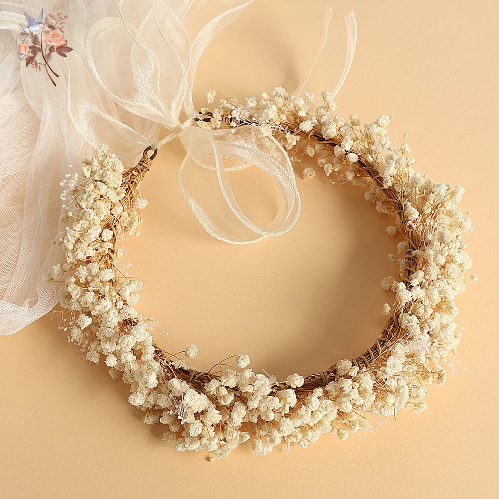 Boho Dried Flower  Crown