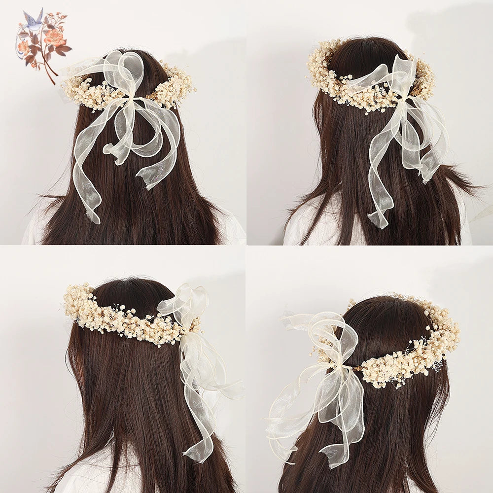 Boho Dried Flower  Crown