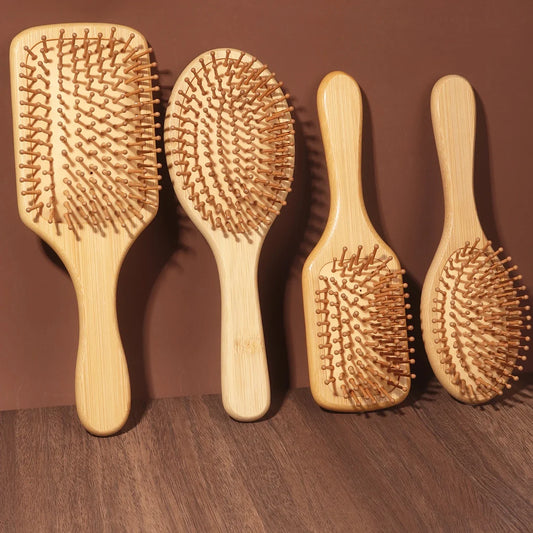 Natural Bamboo Hair Brush – Detangle, Reduce Breakage & Stimulate Growth