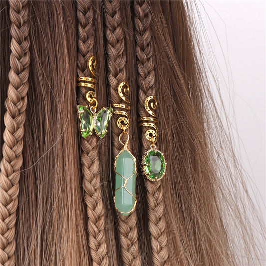 Gaia Crystal Hair Charms