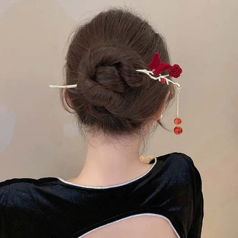 Scarlet Muse Hair Pins