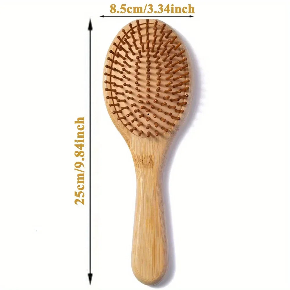 Natural Bamboo Hair Brush – Detangle, Reduce Breakage & Stimulate Growth