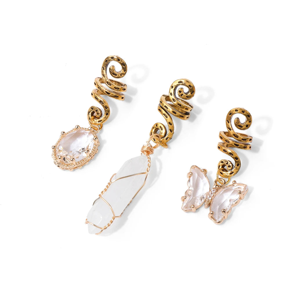 Gaia Crystal Hair Charms