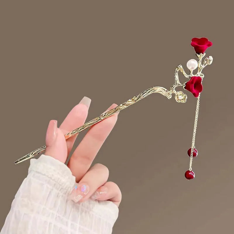 Scarlet Muse Hair Pins