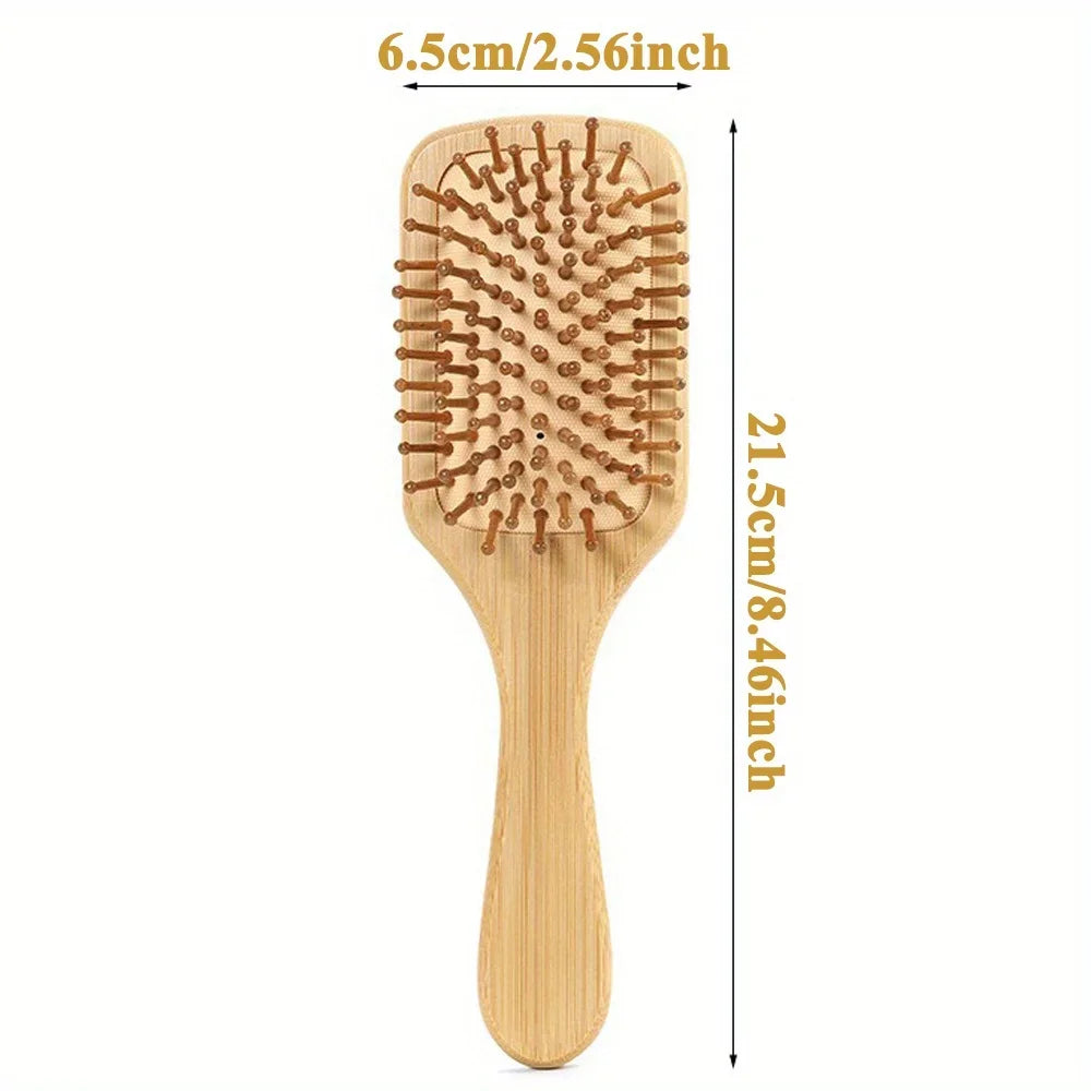 Natural Bamboo Hair Brush – Detangle, Reduce Breakage & Stimulate Growth