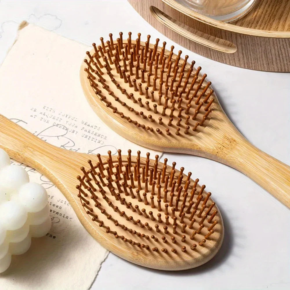 Natural Bamboo Hair Brush – Detangle, Reduce Breakage & Stimulate Growth