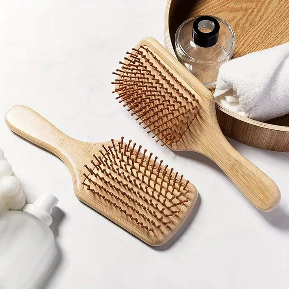 Natural Bamboo Hair Brush – Detangle, Reduce Breakage & Stimulate Growth