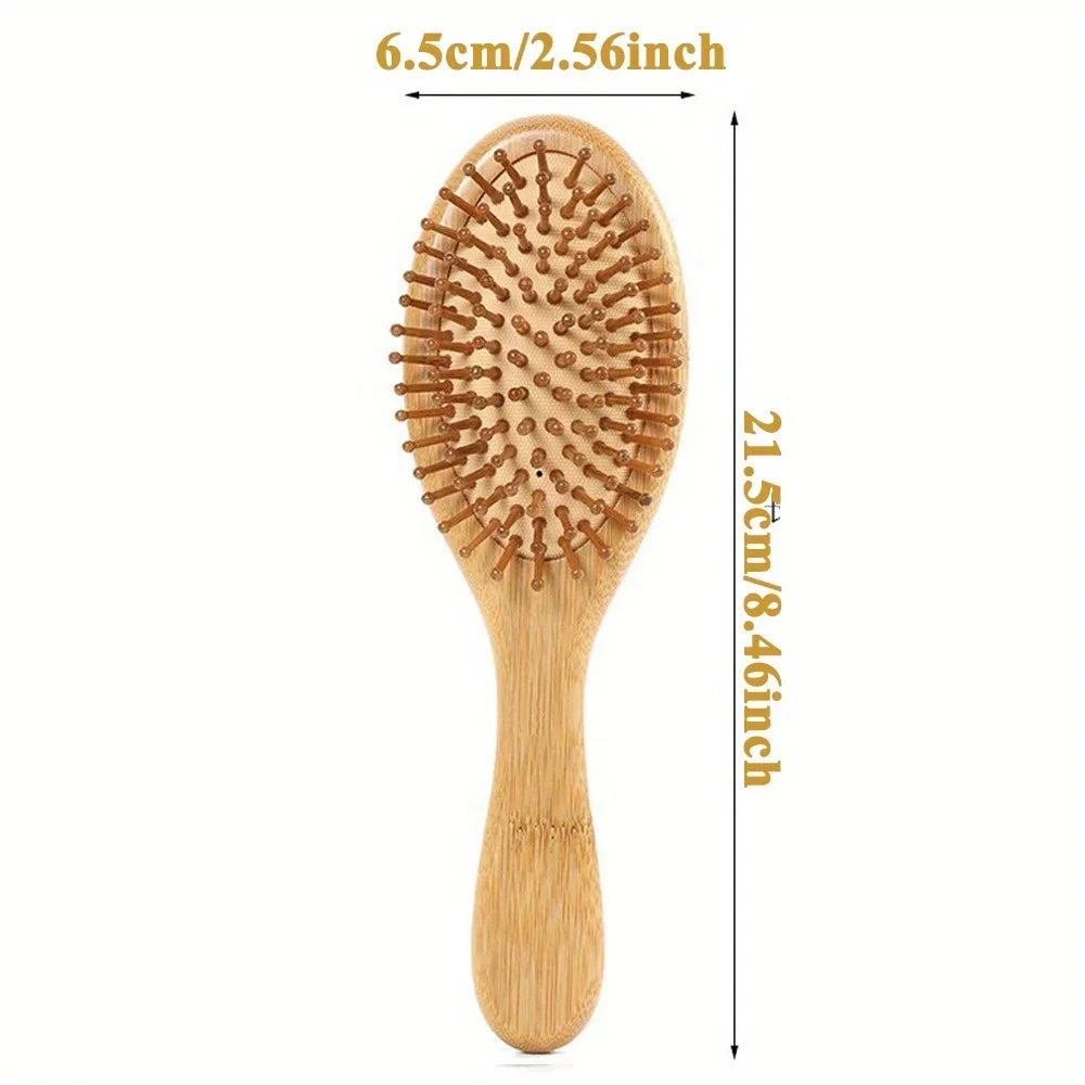 Natural Bamboo Hair Brush – Detangle, Reduce Breakage & Stimulate Growth
