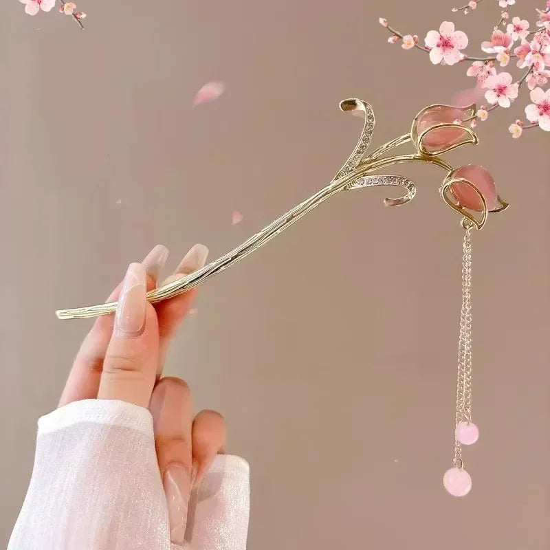 Ruby Hair Pin