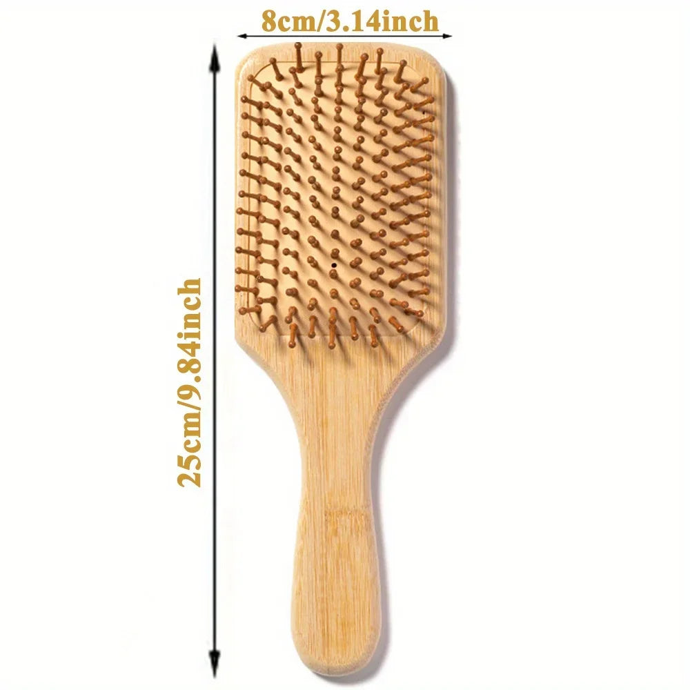 Natural Bamboo Hair Brush – Detangle, Reduce Breakage & Stimulate Growth