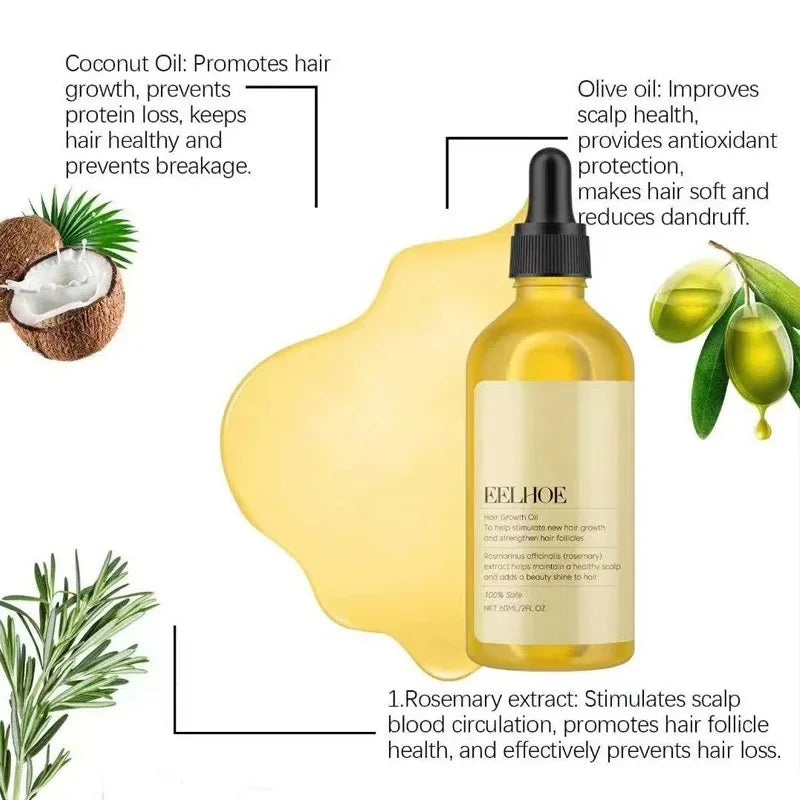 Rosemary Hair Growth Oil – Thicker, Stronger Hair & Reduced Hair Loss