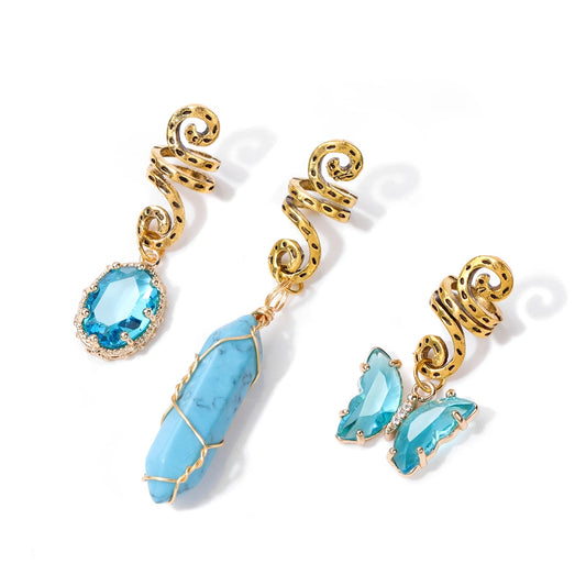 Gaia Crystal Hair Charms