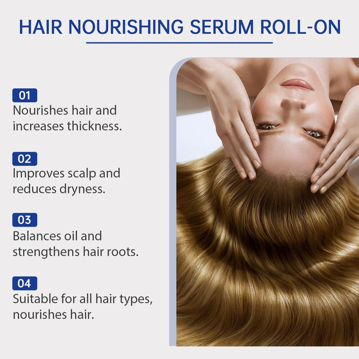 Hair Growth Roller Serum – Boost Thickness, Reduce Hair Fall & Nourish Your Scalp
