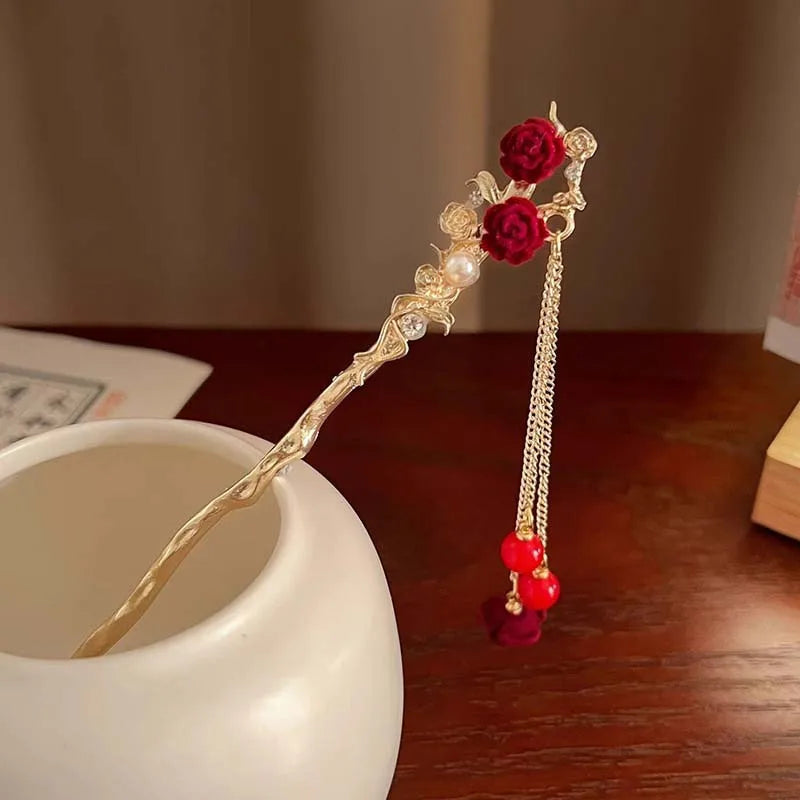 Scarlet Muse Hair Pins