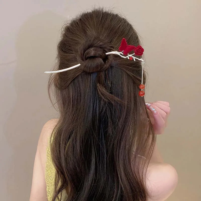 Scarlet Muse Hair Pins