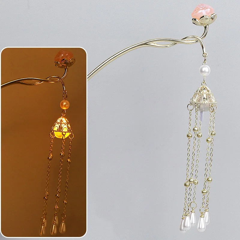 Luminous Flower Hairpin
