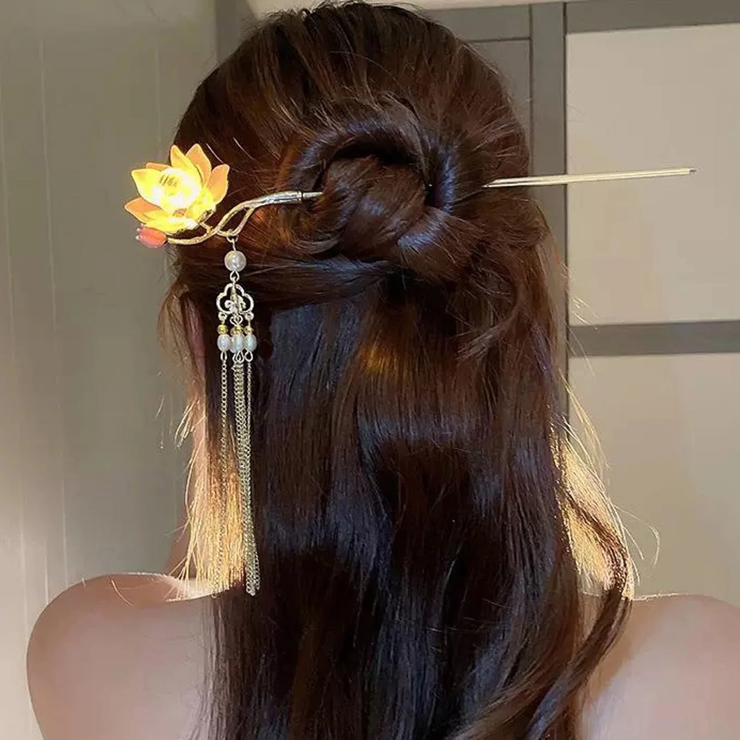 Luminous Flower Hairpin