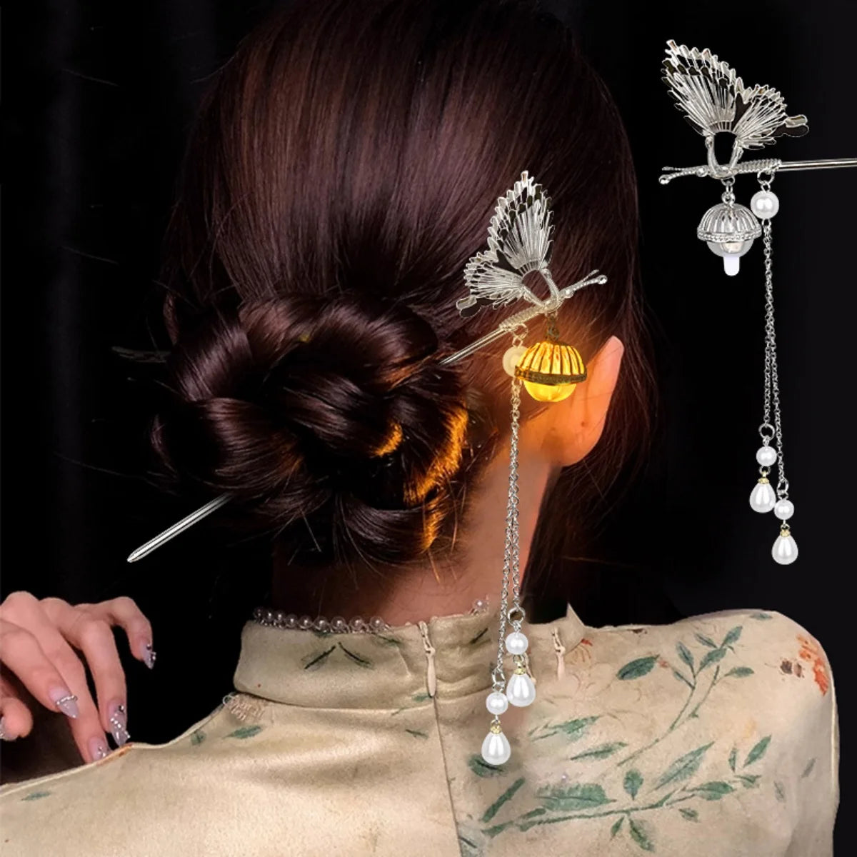 Luminous Flower Hairpin