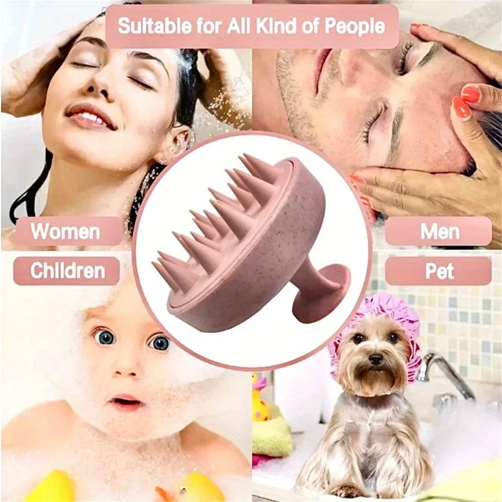 Scalp Massager Shampoo Brush – Stimulate Hair Growth & Deep Clean